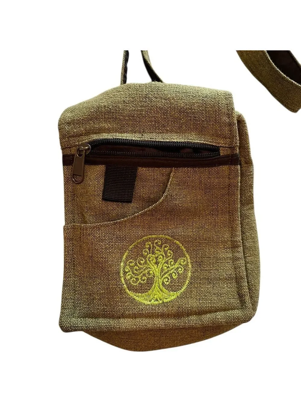 EARTH'S ELEMENTS Women’s Green Crossbody Purse Passport Bag